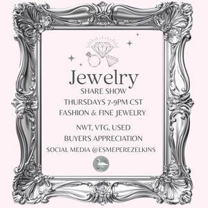 Jewelry Share Show Thursdays 7-9pm cst